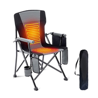 Chaise de camping pliable en acier inoxydable chauffée doublement - Portable et légère pour la cuisine et l'extérieur