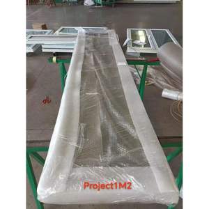 CHANGYI Porte à battant battante française à double verre intérieur moderne facile à ouvrir UPVC Surface finie d'évasion sûre pour l'urgence - Product Image 4