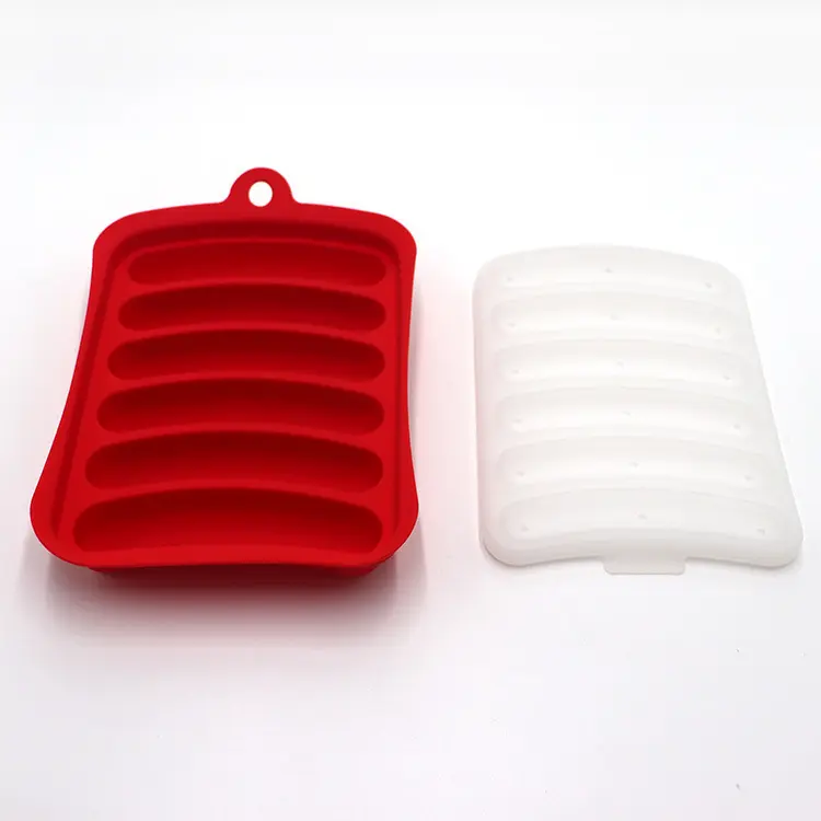 Outdoor hunting fishing meat baking tools children food or Refrigerated Hot Dog sausage red silicone mold