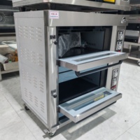 Grand Four de Boulangerie Commercial Européen à Gaz sur Pied, 2 3 4 Étages, Alimentation Gaz et Électrique Triphasé, pour la Fabrication de Pain et Pizzas