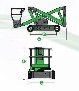 <span class=keywords><strong>Platform</strong></span> Kerja Hidrolik Ketinggian Tinggi 13 Meter Buatan China dengan Lengan Derek - Product Image 2