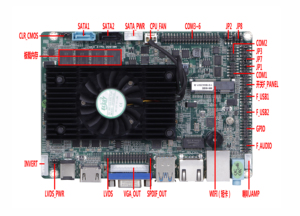 Placa base con chip HM76 <span class=keywords><strong>RAM</strong></span> <span class=keywords><strong>DDR3</strong></span> a bordo 2G 4G 6 * usb 6 * com, procesador Intel Core 3ª generación 3217U i3 i5 i7 de 3,5 pulgadas - Product Image 4