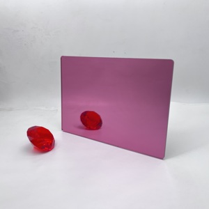 Nhà Máy Giá nhựa màu đỏ vàng màu một bên gương acrylic <span class=keywords><strong>Sheets</strong></span> đối với trang trí - Product Image 4