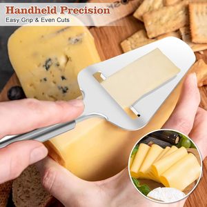 High Quality <b>Kitchen</b> Cooking Tools Handheld Stainless Steel Cheese Butter Pizza Slicer Butter Slice Cutting <b>Knife</b> Slicer - Product Image 3