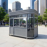 Caseta de Vigilancia Prefabricada, Portátil, Modular, de Acero para Exteriores, para Kiosco o Guardería