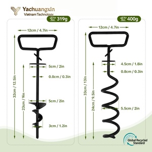 สมอบกเหล็กเกลียวยี่ห้อ Yachuangxin ขนาดเส้นผ่านศูนย์กลาง 5 ซม. เกรดอุตสาหกรรม สำหรับตั้งแคมป์กลางแจ้ง ใช้ได้ทุกฤดู - Product Image 5