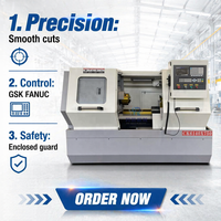 Tour à métaux CNC à lit plat CK6140, longueur de pièce de travail 750 mm
