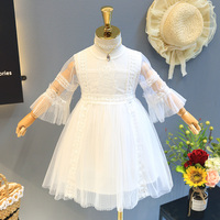 Vente en gros Guangzhou Vêtements pour bébé blanc Robe tutu de soirée d'été avec style coréen Achats en ligne
