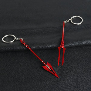 Nouveaux modèles de porte-clés en métal en forme d'épée, artisanat en métal Longinus, accessoires d'autodéfense, pendentif - Product Image 1