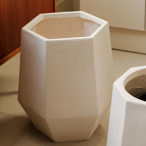 Maceta Hexagonal de Cemento de Magnesio, Estilo Bohemio, Vietnam, para Interiores, Balcón, Sala de Estar, Maceta para Plantas Verdes, Autoirrigable - Product Image 3