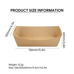Bandeja Desechable de Papel Kraft Biodegradable y Reciclable para Sushi, Ensaladas y Comida para Llevar, Apta para Alimentos y Resistente al Aceite - Product Image 2