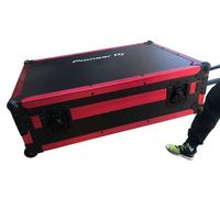 Chine Mode Strong Fabricant Noir Grand Canapé En Aluminium Flight Case Rack Dj Case Avec Tiroir Table Roues