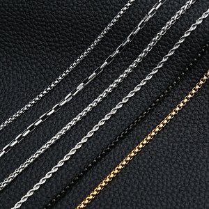 Personalizzato 304 316 1-10MM uomo donna collana Twist Rope Figaro Ball Snake Cable Box <span class=keywords><strong>catena</strong></span> a maglia <span class=keywords><strong>cubana</strong></span> gioielli <span class=keywords><strong>catena</strong></span> in <span class=keywords><strong>acciaio</strong></span> inossidabile - Product Image 2