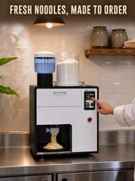 Machine à pâtes multifonctionnelle automatique commerciale de dernière génération, facile à utiliser, en acier inoxydable, grande capacité, pour ramen, spaghetti et nouilles