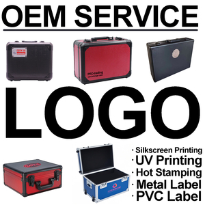 Tùy Chỉnh Kích Thước Màu Đen Kim Loại Khung Xây Dựng Nhôm Thiết Bị Dụng Cụ Nhôm Chuyến Bay Xe Đẩy Trường Hợp Công Cụ Với Pick Nhổ Bọt - Product Image 5