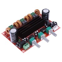 Amplificateur de son numérique 2.1 canaux Xh-M139 100W 12V-24V à large plage de tension, circuit de subwoofer audio, carte amplificateur 100 watts Tpa3116D2