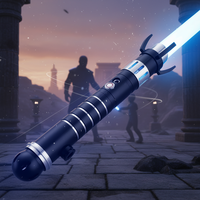 LGTMarrok Inquisitor Lightsaber RGB Neopixel con Empuñadura Metálica, Sonido de Oscilación Suave, Sable de Duelo Estilo Señor Oscuro