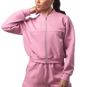 Blouson Bomber Femme de Luxe Imprimé Matelassé Imperméable Tricoté Haut de Gamme OEM avec Logo Personnalisé et Broderie Grande Taille pour l'Automne - Product Image 1