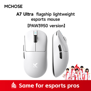 Ratón Inalámbrico Ligero de Alto Rendimiento MCHOSE A7 para Juegos, Deportes Electrónicos y Oficina, Conexión de Tercera Generación 3395 PAW3395 PAW3950 - Product Image 6