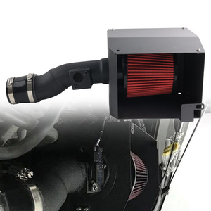 Kit de modification d'admission d'air froid pour moteur Honda Civic 10ème génération 1.5T 2016-2023, filtre rouge, boîtier noir - Product Image 2