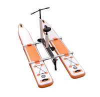 Vélo aquatique gonflable à deux places Ruilian RL387 pour location commerciale, matériau vinyle/PVC, capacité jusqu'à 5 passagers, capacité de 100 à 500 kg