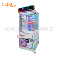 Machine à griffes électrique de marque SOURCE avec lumières LED RGB, distributeur de jouets à monnayeur pour centre de jeux et salle d'arcade