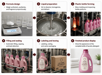 Lessive en poudre et liquide OEM Rose Crimosa, capsules de lessive, produits de nettoyage parfumés