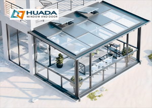 Vente directe Maison en aluminium Véranda en plein air Salle <span class=keywords><strong>de</strong></span> soleil Verre isolé antibruit <span class=keywords><strong>Toit</strong></span> <span class=keywords><strong>de</strong></span> jardin Véranda - Product Image 3