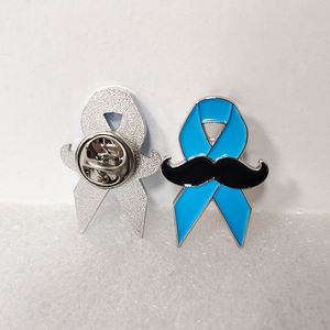 Insigne de ruban bleu de sensibilisation au cancer de la prostate pour hommes - Product Image 2