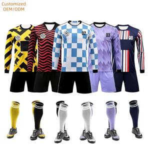 Logo kustom seragam sepak bola uniseks, Kit sepak bola 100% poliester kualitas tinggi nyaman untuk latihan - Product Image 1