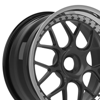 Jantes forgées 2 pièces T6061 16-22 pouces personnalisées noires adaptées aux voitures de luxe BMW Benz Audi Jantes en alliage d'aluminium sur mesure