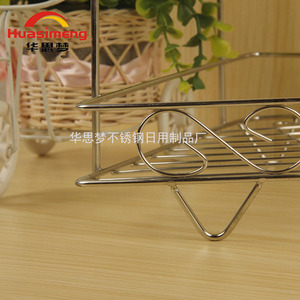 Estante Esquinero de Acero Inoxidable Huasimeng 26x26x57cm, Estante de Almacenamiento de 3 Niveles para Cocina y Baño - Product Image 5
