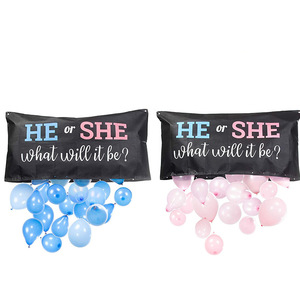 Bolsa de látex rosa y azul para niño o niña, bolsa de gota para bebé, accesorios de fiesta para <span class=keywords><strong>Baby</strong></span> Shower - Product Image 6