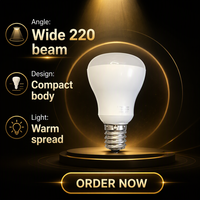 Ampoule LED E17 6W A60 Réflecteur Lumineux 3000K Ra>80 Décoration Intérieure Hôtel Villa 700-740 Lumens