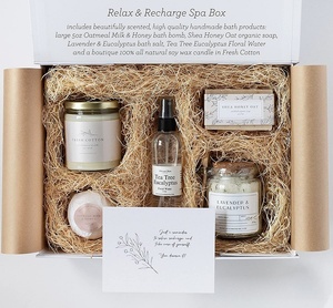 Cestas de Regalo para Mujeres, Caja de Spa, Paquete de Cuidado para Amiga Enferma, Sets de Regalo para Mujeres, Productos de Baño Relajantes Hechos a Mano, Cajas de Regalo - Product Image 3