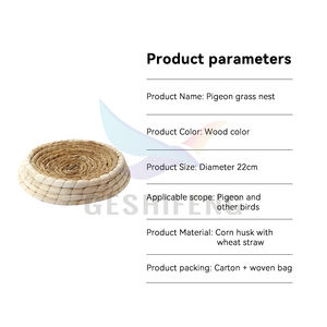 Hoogwaardig, goedkoop, handgemaakt vogelnest, breiwerk, huis, weefwerk, decoratie voor kanaries, vinken, parkieten, papegaaiennest - Product Image 6