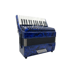 SEASOUND OEM <span class=keywords><strong>Accordéon</strong></span> chromatique de haute qualité à 30 touches, 32 basses, 3 registres, pour étudiants, en bois et celluloïd bleu, clavier de piano JP3032B - Product Image 4