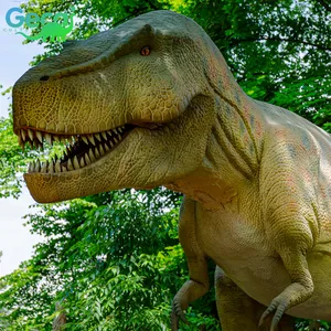 Gecai Animatronic dinozor modeli fabrika müzesi büyük yaşam boyutu t-rex Dinosaurio tedarikçisi