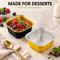 Boîte à gâteau au matcha, boîte en aluminium pour chocolat Lava Ice-Mountain, moule à tiramisu, boîte à crêpes, gobelet en aluminium pour pudding cuit au four