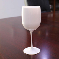 Gobelets à vin en plastique avec logo personnalisé, verres à vin réutilisables, verres à champagne élégants pour les mariages et les fêtes