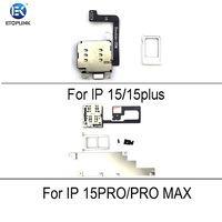 Câble flexible ETOPLINK pour lecteur de carte SIM double, compatible avec les modèles 15/15 Plus/15 Pro/15 Pro Max, support de fente SIM de conception barre, adaptateur