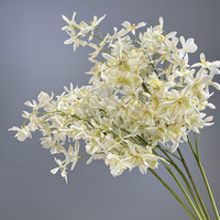 Orchidée Araignée Artificielle Réaliste Faite à la Main, Bouquet Décoratif pour Bureau et Maison, Fleur Artificielle en Plastique, Plantes Artificielles Vertes