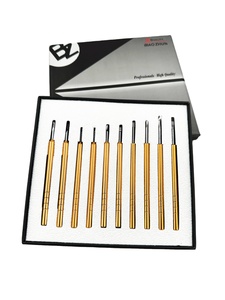 Outil de réparation de montres set de 10 pièces avec aiguilles détachables dorées et rouges pour horlogers - Product Image 2