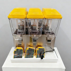 เครื่องจ่ายน้ำผลไม้แบบน้ำพุเชิงพาณิชย์ เครื่องจ่ายเครื่องดื่มหลากสี เขียว เหลือง ส้ม สำหรับร้านชานมไข่มุก โรงงานผลิตโดยตรง - Product Image 5