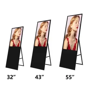 43 Inch LCD HD Portable Poster Advertising Digital Signage Of YUWO Kiosk Android Monitor Media Player