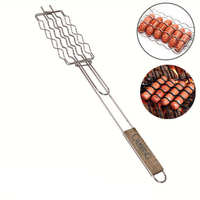 Vente en gros de bonne qualité Filet de grillade en fer pour barbecue détachable pour maïs et saucisses Fabriqué en Chine Usine