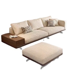 Sofá Curvo Minimalista Italiano Moderno, Muebles de Salón de Esquina en Tela, Estilo de Diseño de Lujo Ligero - Product Image 5