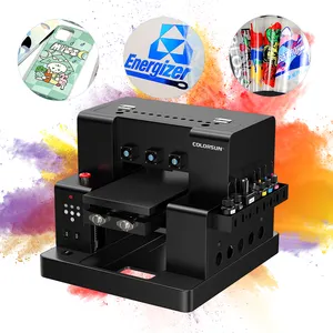 Colorsun Hot Sale Automatische 6 Color A4 Size Uv Digitale Printer Voor Epson L805 Printkop Flatbed Printers