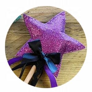 Baguette Magique Étoile à Cinq Branches Mignonne, Pailletée et Colorée, Faite à la Main, pour Fête de Remise de Diplôme, Ramadan, Cadeau de Princesse, Accessoire de Costume d'Ange - Product Image 2
