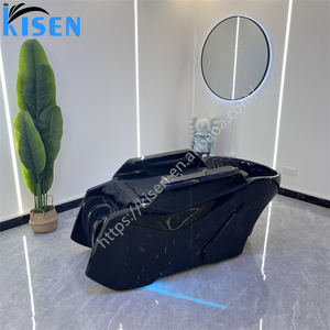 Fauteuil de massage électrique de luxe Kisen pour salon de coiffure et spa, avec table de lavage et vapeur pour thérapie capillaire - Product Image 5